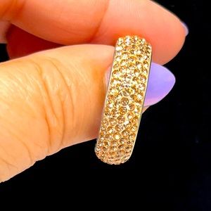 NEW UNISEX wedding style CZ ZIRCON-rhinestone glitter band